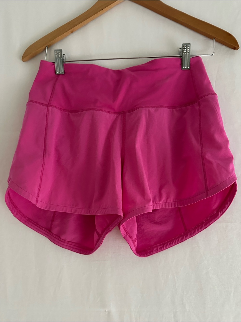lululemon athletica Bright Pink Run Shorts